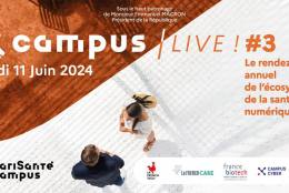 Plasseraud IP partenaire de Campus Live ! #3, l'événement phare de la santé numérique